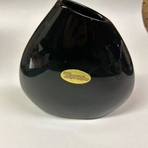 Tara Black Ceramic Vase